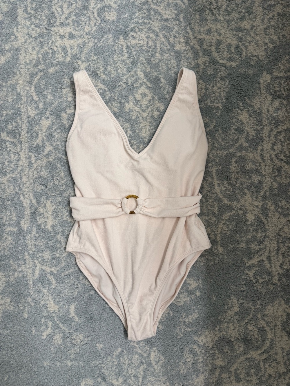Cream One Piece Bathing Suit